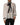 Dolce & Gabbana White Black Silk Long Sleeve Ascot Collar Top