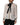 Dolce & Gabbana White Black Silk Long Sleeve Ascot Collar Top