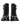 Dolce & Gabbana Black Studded Lace Up Mid Calf Boots Shoes