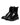 Dolce & Gabbana Black Leather Lace Up Mid Calf Boots Shoes