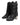 Dolce & Gabbana Black Padded Mid Calf Logo Heel Boots Shoes