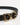 Dolce & Gabbana Black Exotic Leather DG Logo Buckle Belt