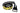 Dolce & Gabbana Black Yellow Logo Striped Metal Buckle Belt