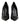 Dolce & Gabbana Black Leather Stiletto High Heels Pumps Shoes