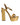 Dolce & Gabbana Gold Leather Platform Keira Sandals Shoes
