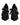 Dolce & Gabbana Black Lace Up Stiletto Heels Pumps Shoes