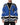 Dolce & Gabbana Blue Cotton Logo Patch Ribbed Knit Cardigan Sweater