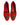 Dolce & Gabbana Red Velvet DG Heart Loafers Flat Shoes