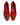 Dolce & Gabbana Red Velvet DG Heart Loafers Flats Shoes