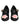 Dolce & Gabbana Black Flower Crystal Embellished Mary Jane Shoes