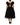 Dolce & Gabbana Black Crystal Embellished Midi A-line Dress
