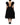 Dolce & Gabbana Black Crystal Embellished Midi A-line Dress