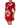 Dolce & Gabbana Red Lace Floral Applique A-line Mini Dress