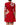 Dolce & Gabbana Red Lace Floral Applique A-line Mini Dress