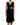 Dolce & Gabbana Black Velvet Flower Embellishment Aline Dress