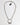 Dolce & Gabbana Silver Tone Brass Chain DG Logo Pendant Men Necklace