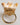 Dolce & Gabbana Gold Brass Resin Beige Dog Pet Accessory Ring