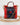 Dolce & Gabbana Red Blue Leather Sicily Crossbody Chain SatchelBorse Bag