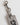 Dolce & Gabbana Gray Leather Logo Metal Ring Keychain Holder Men Keyring