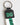 Dolce & Gabbana Green Logo Polyester Silver Brass Holder Keychain Keyring