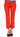 Versace Collection Red Pants Cropped 3/4 Short Nude Capri Pants