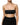 Dolce & Gabbana Black Nylon Blend Bandeau Strapless Tube Top