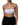 Dolce & Gabbana White Nylon Blend Bandeau Strapless Tube Top