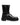 Dolce & Gabbana Black Logo Plaque Mid Calf Biker Boots Shoes