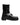 Dolce & Gabbana Black Logo Plaque Mid Calf Biker Boots Shoes