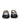 Moschino Black Leather Flats