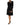 Dolce & Gabbana Black Floral Lace Trim Sheath A-line Dress