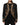 Dolce & Gabbana Black Brocade Embroidery Men Coat Jacket