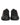 Dolce & Gabbana Black Leather Crystal Heart Sneakers  Shoes