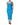 Dolce & Gabbana Blue Mesh Trim Ruched Tulle Sheath Dress