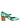 Dolce & Gabbana Green Silk MARY JANES Leaf Sandals Shoes
