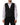 Dolce & Gabbana Black Stripes Wool Dress Men Waistcoat Vest