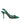 Dolce & Gabbana Green Leather Mesh Heels Slingback  Shoes