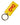 Dolce & Gabbana Yellow Calf Leather Logo Metal Ring Men Keychain Keyring