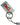 Dolce & Gabbana Mint Green Calf Leather Logo Metal Ring Keychain Keyring