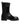 Dolce & Gabbana Black Patchwork Leather Mid Calf Boot  Shoes