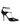 Dolce & Gabbana Black Leather T-STRAPS Heels Sandals Shoes