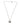 Dolce & Gabbana Silver Tone Brass Chain Crown Crystal Pendant  Necklace