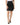 Dolce & Gabbana Black Nylon Pencil Cut High Waist Mini Skirt