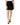 Dolce & Gabbana Black Nylon High Waist Open-Stitch Mini Skirt