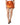 Dolce & Gabbana Metallic Orange Viscose High Waist Mini Skirt