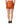 Dolce & Gabbana Metallic Orange Viscose High Waist Mini Skirt
