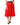 Dolce & Gabbana Glossy Red Polyester High Waist Midi Skirt