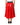 Dolce & Gabbana Glossy Red Polyester High Waist Midi Skirt