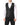 Dolce & Gabbana Black Stripes Wool Dress Men Waistcoat Vest