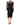 Dolce & Gabbana Black Lace Trim Cotton Sheath Midi Dress